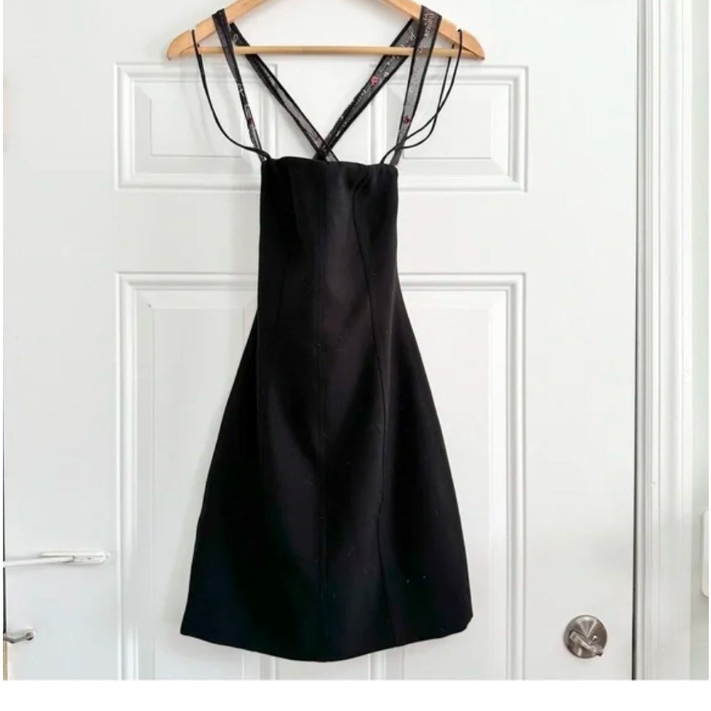 Cinq A Sept Black Anaelle Mini Dress sz 2